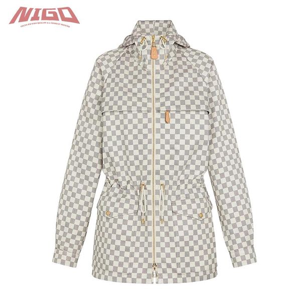 

women's suits & blazers nigo l 21ss hooder parka coat jacket #nigo517, White;black