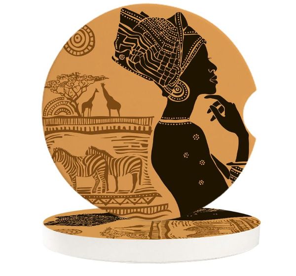 

table runner car cup mat ceramics mug set african women teacup pad for home decor accessories