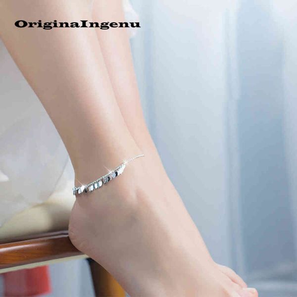 925 Pulseira de Prata Anklet Jóias Enkelbandje Tornozeleira Bohemian Charms Folhas Vintage Mamãe Presente Cheville Anklets para mulheres