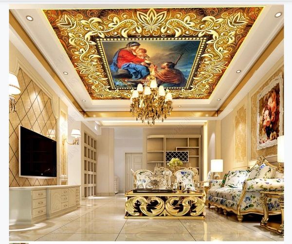 

wallpapers european classic character printing pattern mural wallpaper living room bedroom background zenith painting home decor