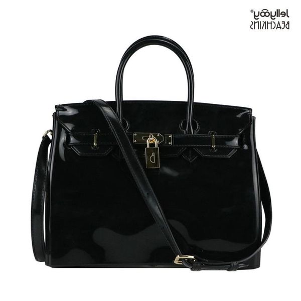 

jelly 30cm bag color platinum candy waterproof ladies cover pvc material beach handbag qmpgw