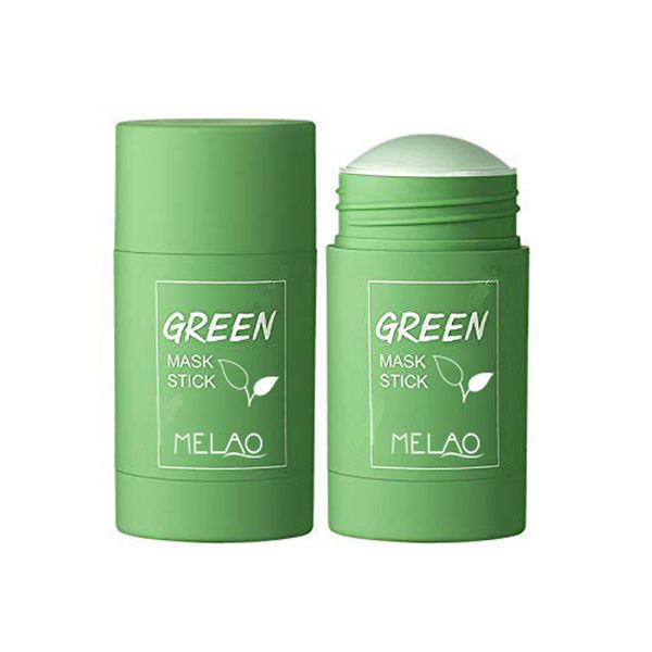 

wholesale green tea moisturizing mud face film oil contro acne clearing solid mask stick deep cleansing blackhead refine skin care