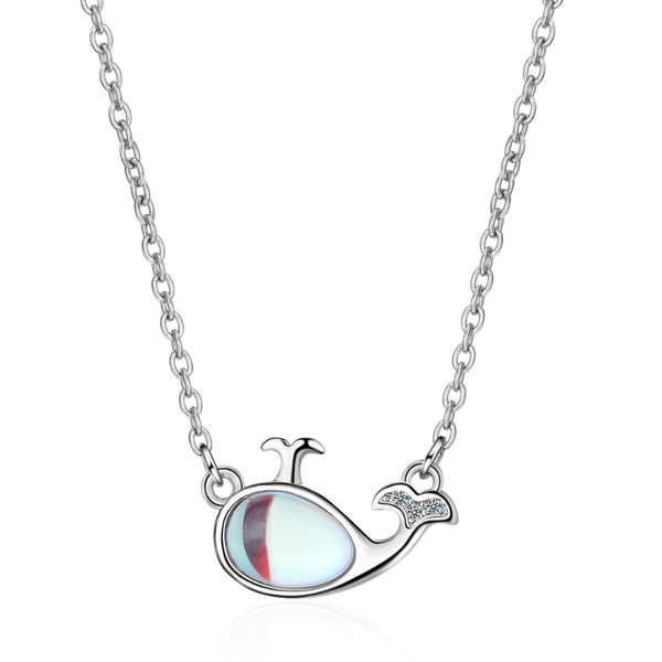 

pendant necklaces moonstone necklace women jewelry statement luxury stainless steel link chain harajuku fashion choker kpop accessories, Silver