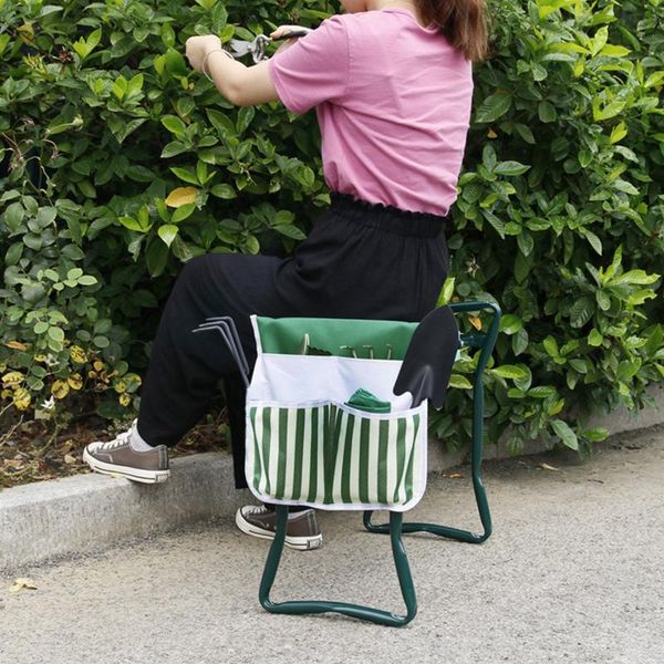 

storage bags garden tool bag portable folding handle gardening tools pouch multi pockets organizers cart case package