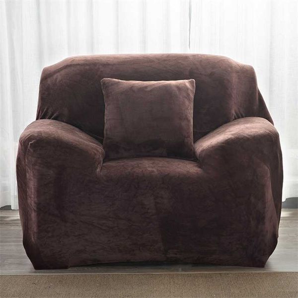 Set copridivano in tessuto felpato spesso 1/2/3/4 posti copridivano elastico copridivano copridivano per soggiorno fodera sedia divano asciugamano 1PC 211102