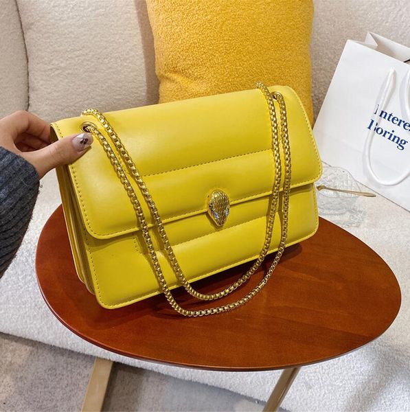 

wholesale factory ladies leathers shoulder bags small fresh candy-colored fashion handbag gold studded buckle women underarm bag flip leathe