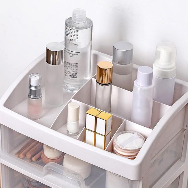 

storage boxes & bins 2/3 layer plastic comestic box makeup organizer brush
