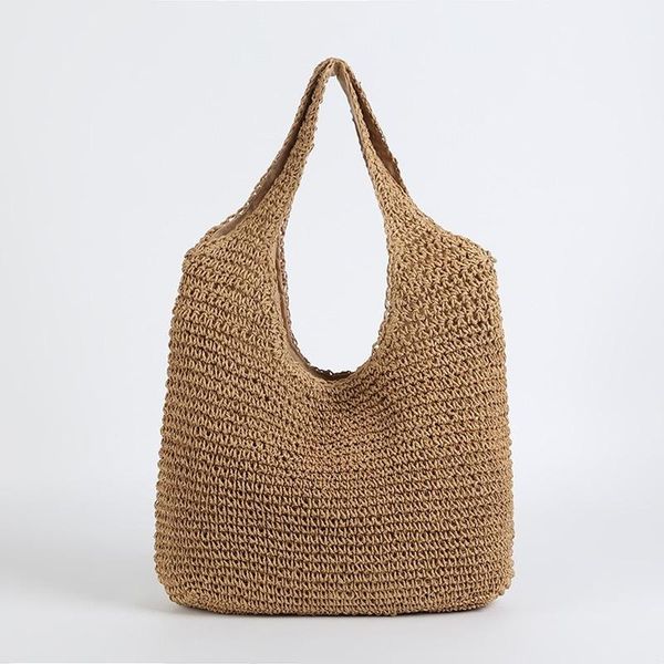 

duffel bags women straw retro summer handwoven bow rattan handbags knitted crossbody bag female tote boho travel purse for 2021