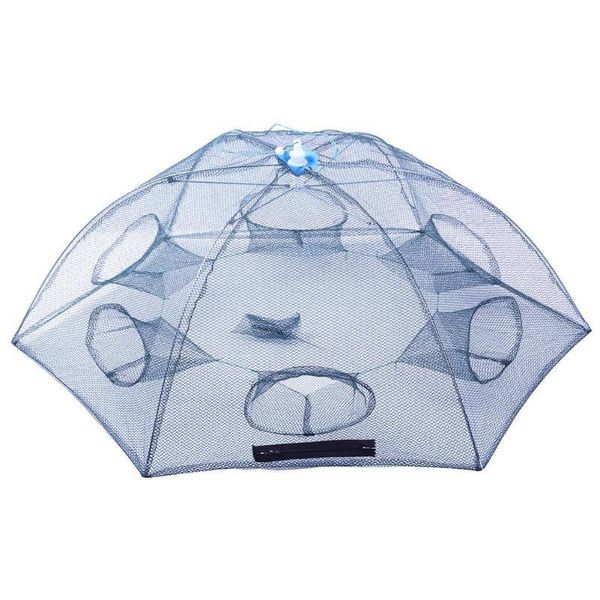

foldable fishing bait crab fish crawfish shrimp net trap cast dip cage