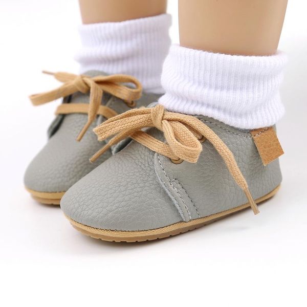 

first walkers infant lace up cozy leather shoes solid soft sole socks for toddler girls boy walkeres born crib moccassins