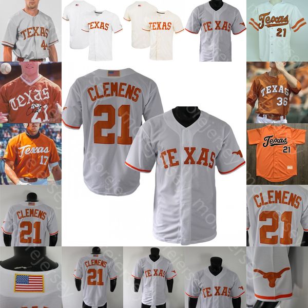 

texas longhorns baseball jersey ncaa college kody clemens belt roger clemens trey faltine witt melendez pete hansen mitchell daly silas ardo, Blue;black