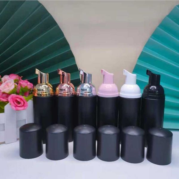 

storage bottles & jars 10pcs/lot 60ml black plastic foamer pump bottle empty face lashes cleanser cosmetic soap dispenser foam wholesale
