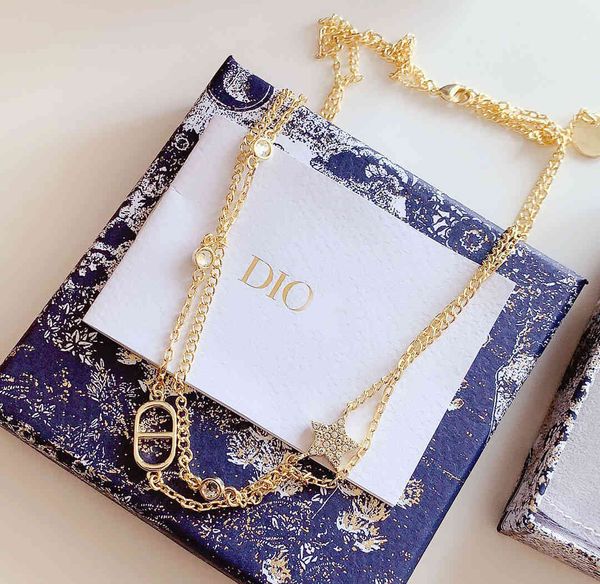 

designer jewelry 2021 new star double necklaces bracelet jlnw, Silver