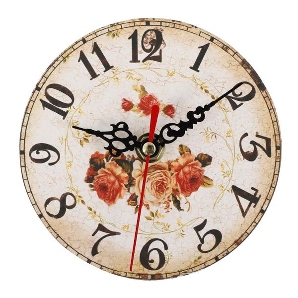 

wall clocks retro clock ornament wooden silent vintage deskdecorative adornment