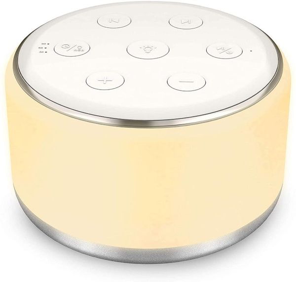 

night lights white noise machine baby lullaby sleep sound with nursery light 34 non-looping sounds rechargeable lamp