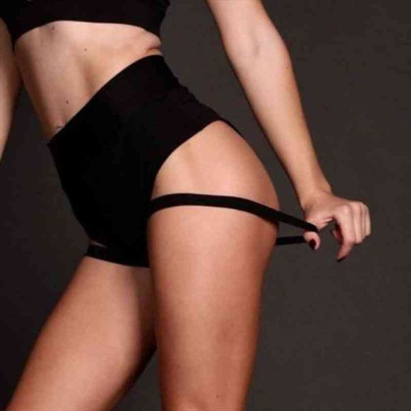 

black tube dance summer fitness womens shorts suspender design female work out performance women club, White;black