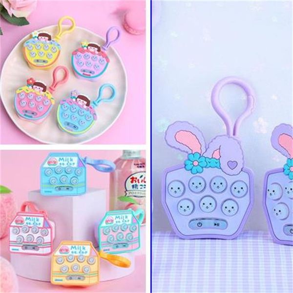 

2021 toy pop fidget mini pocket whack-a-mole toys decompression key ring it