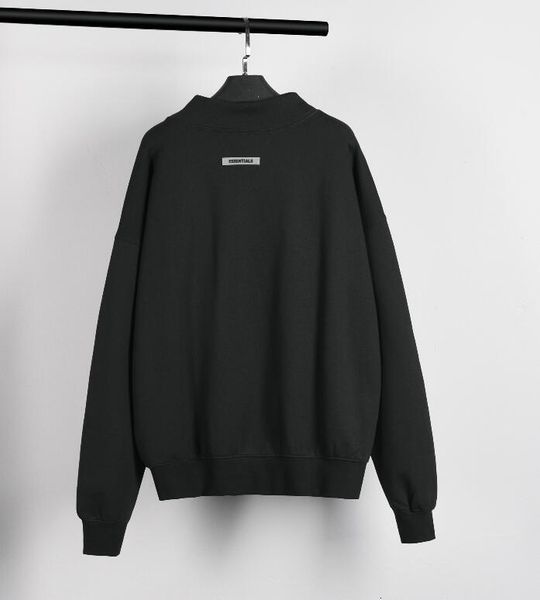 

new 2021 20ss autumn winter latest hip hop fog men women oversize high collar sweatshirts pullovers rs7f adwq, Black