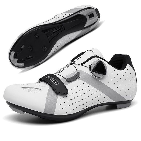 

cycling footwear outdoor triathlon road bike or indoor peloton spinning class riding shoes compatible with spd, spd-sl, look-keo cleats, Black