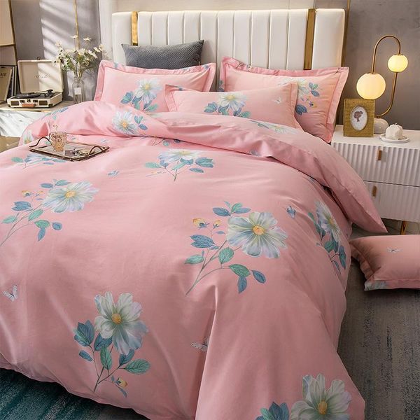 

bedding sets 100% cotton stripe grid comfort bed set  size 200x230 220x240