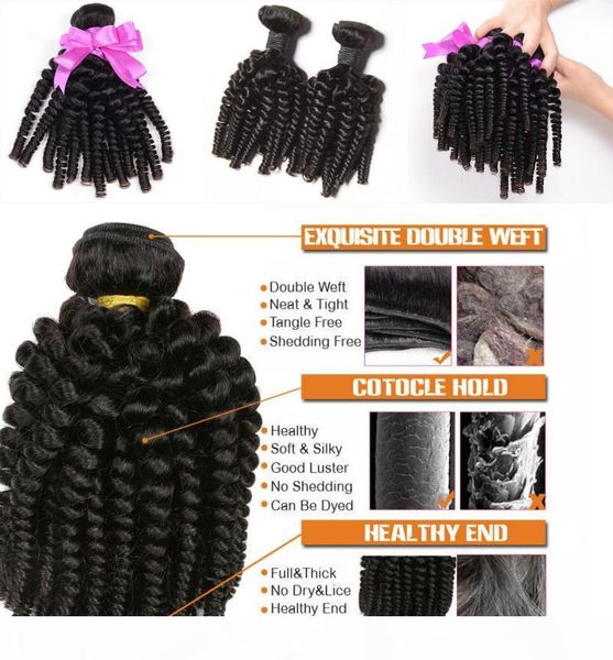

unprocessed brazilian aunty funmi virgin hair weaves, Black