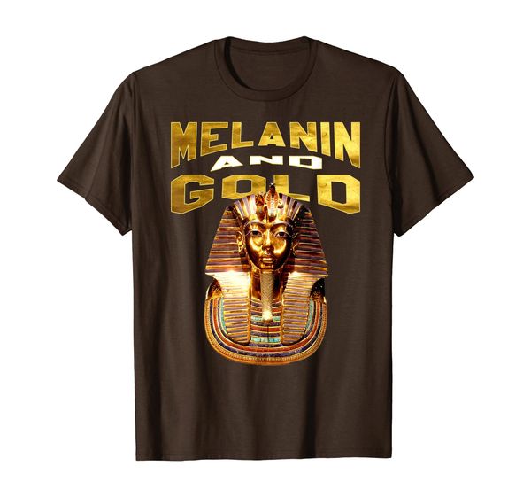 

Ancient Egyptian Melanin T-Shirt King Tut Gold, Mainly pictures