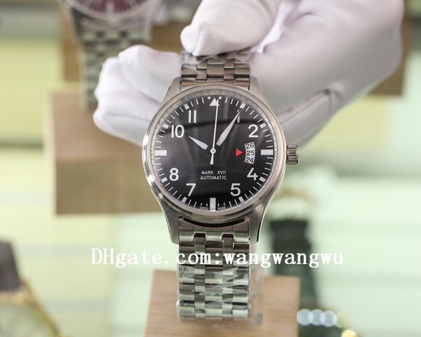 

2021 big pilot classic mark xvii men watches leather joker international wristwatches 2824 movement pilots mens watch d1017