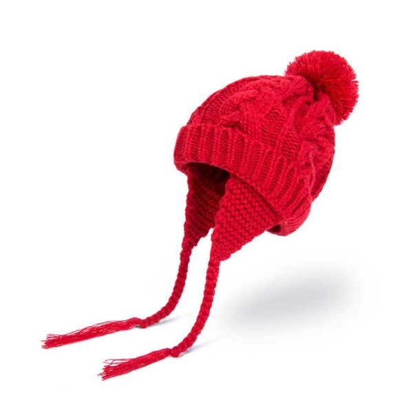 

fashion cute infant cap autumn winter warm knitted hat newborn beanie cap baby pom-pom winter hat for boys girls ball kids, Yellow