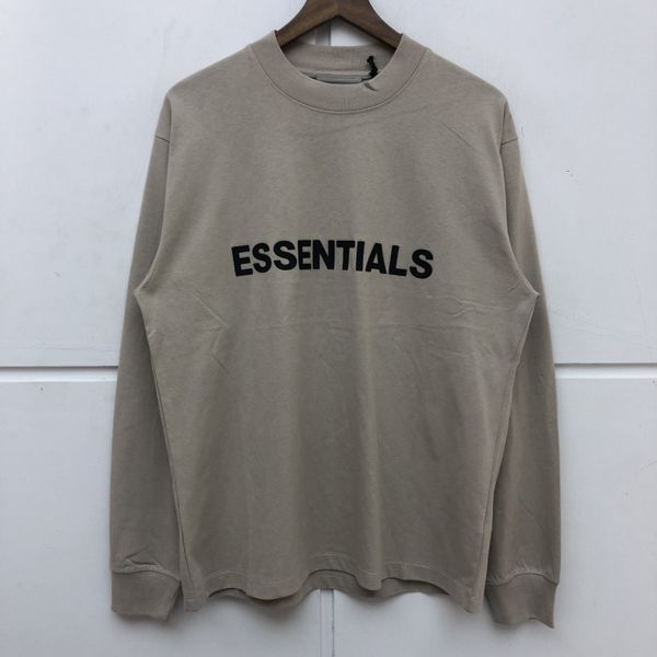 

long sleeve fog male female 1:1 quality essentials t upper shirt y9s9, White