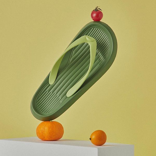 

slippers flip-flops women beach slides summer shoes platform indoor outdoor sandals men soft eva non-slip bathroom green, Black