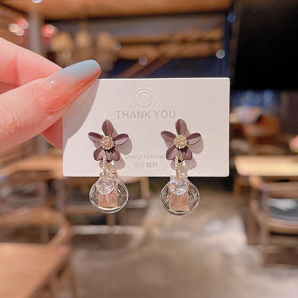 

wholesale price classic design studs titanium steel screw with drill earrings semi-circular opening with drill earrings for women gift 3k3, Golden;silver