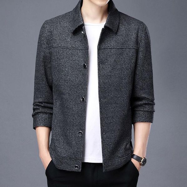

men's jackets 2021 product korean style male slim woolen coat youth jacket khaki short lapel mens clothing recommend, Black;brown