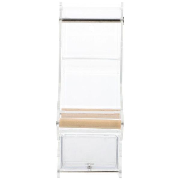 

other bird supplies 1pc transparent feeder feeding container water food dispenser