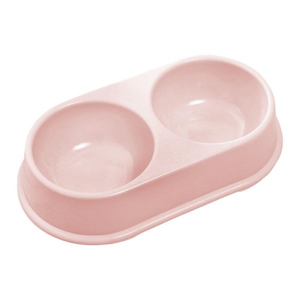 

cat bowls & feeders double pet bowl easy clean non slip home plastic feeder dog portable thickened indoor outdoor food water scratch resista