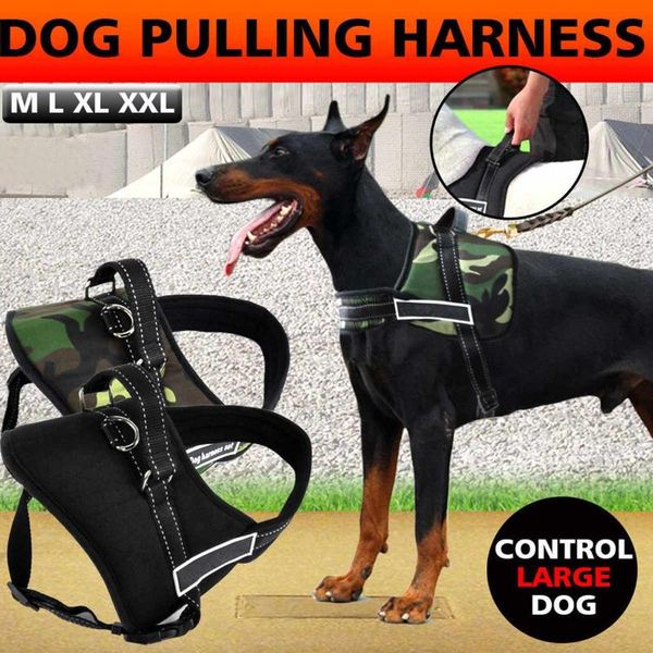 

dog collars & leashes pet harness breathable mesh padded outdoor sport no pull vest adjustable for small medium large accessories