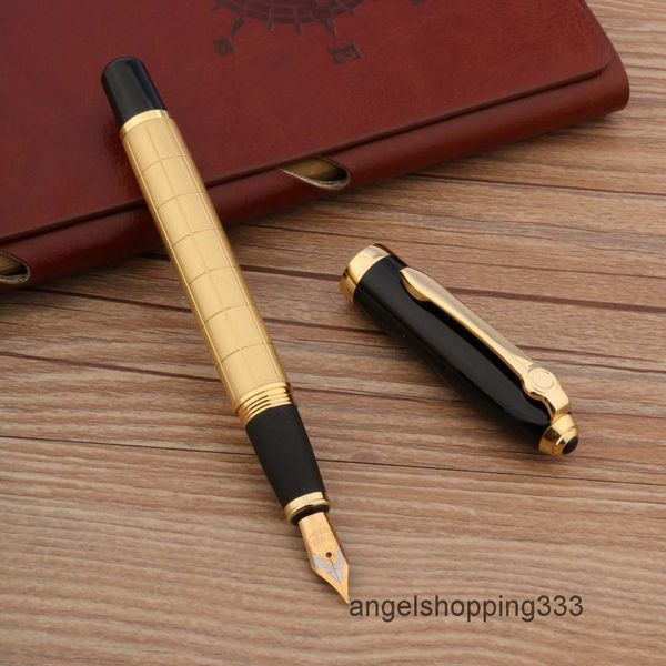 

701 filling metal golden black school business stationary ink pens