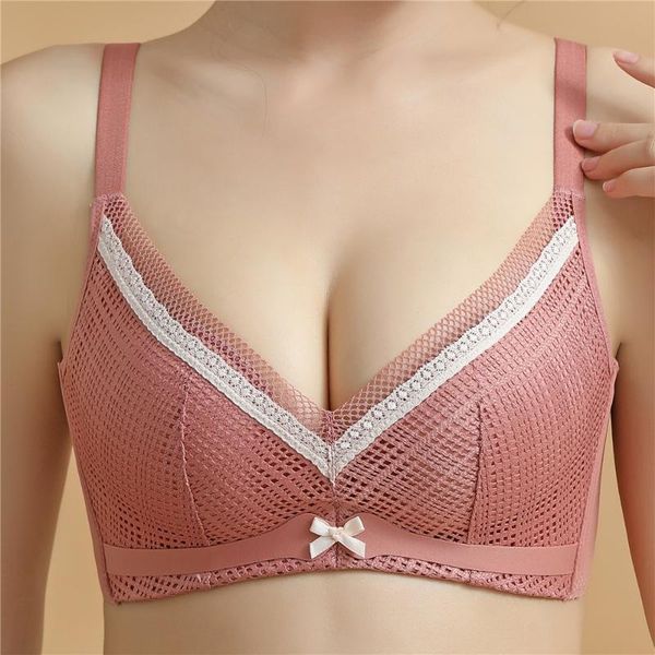 

bras wire lingerie padded seamless brassiere for small chest a b cup lace women underwear push up bra, Red;black