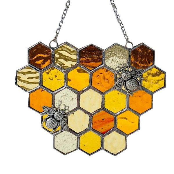 

mats & pads selling queen bee protect honey suncatcher hanging pendant art decoration