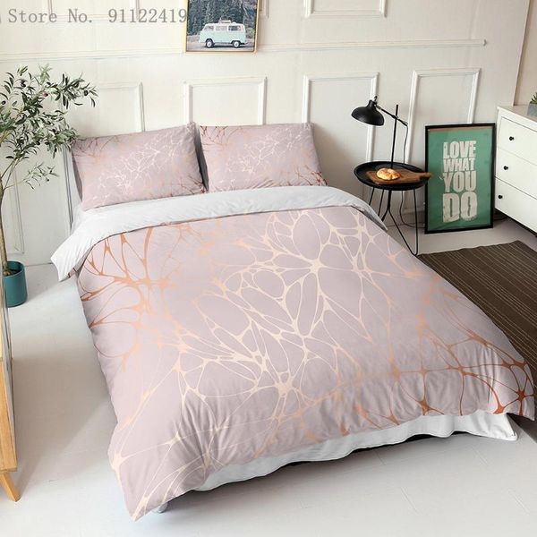 

3d print geometric bedding set pink marble comforter cover single double full  boys girls bed cover bedspread 2/3 piece