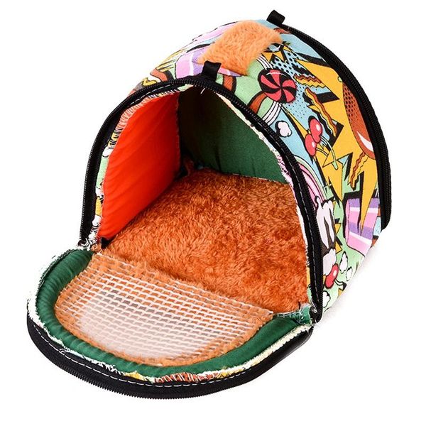 

guinea pig bed hedgehog hammock toy pouch house cage accessories for hamster small animal cat beds & furniture