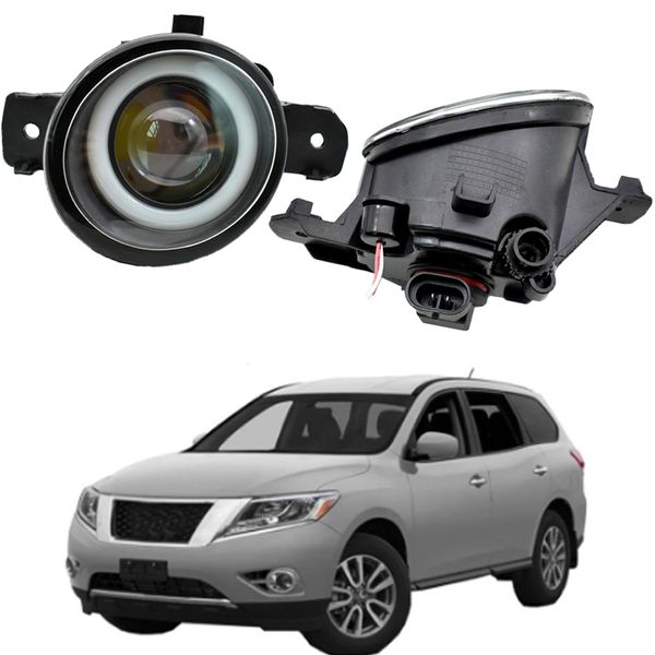 

led angel eye fog light drl h11 12v for nissan pathfinder 2013 2014 2015 2016