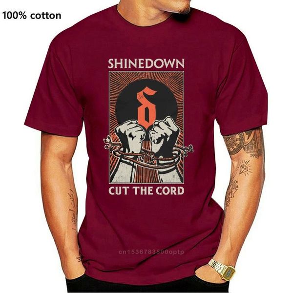 

men's t-shirts shinedown t shirt cut the cord band logo official mens black, White;black