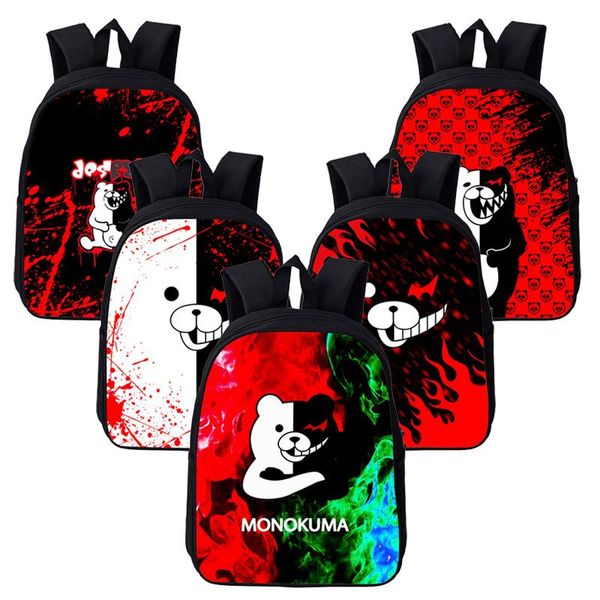 

backpack 2021 dangan ronpa super danganronpa 2 monokuma black & white bear bag women kawaii travel bags children school