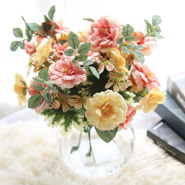

artificial flower oil painting rose wedding decration flowers fake flowers for home mariage party garden l diy