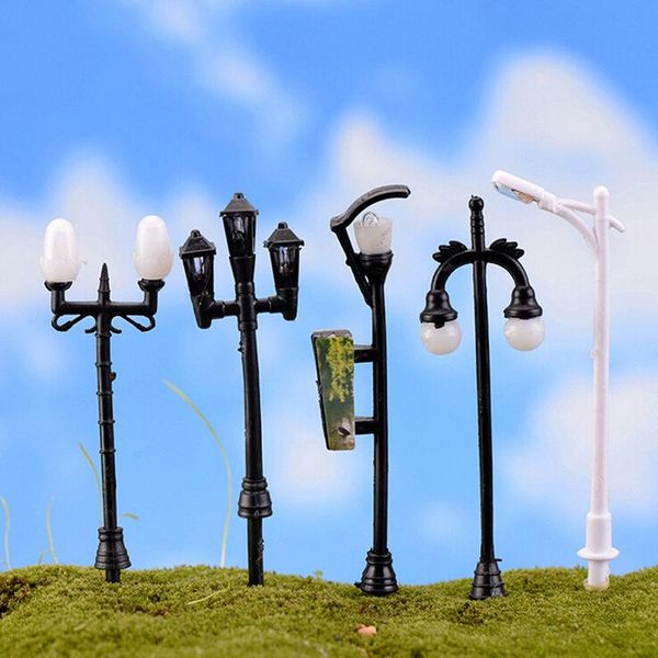 

new garden miniatures mini street lamp fairy moss terrariums deskbottle garden resin crafts