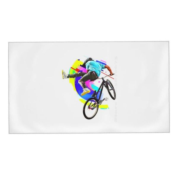 

towel bmx soft bath washcloth outdoor bike jump cool sport ride cycling bicycle cross summer boy boys man collage extreme