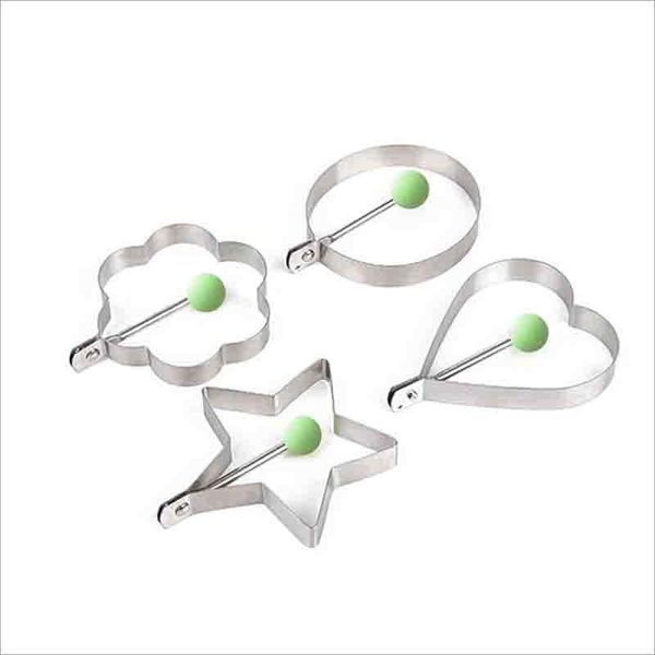 

cake tools gennissy heart-shaped egg frying pan stainless steel molds baking gadgets