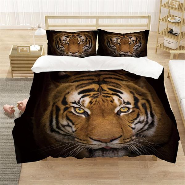 

bedding sets fashion digital printing lion leopard tiger set children bed linen 3d animal bedclothes duvet cover home
