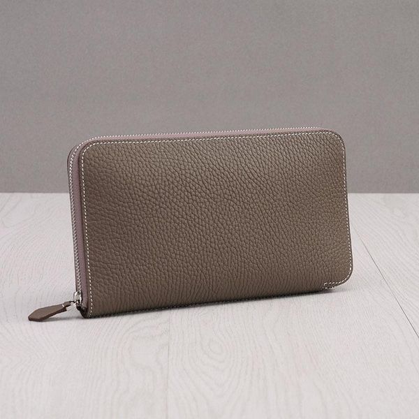 

purse zipper handbag leather women's long thin wallet, White