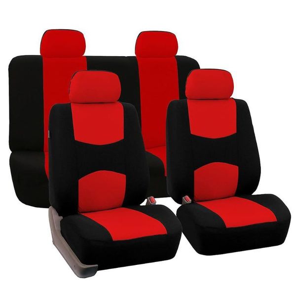 

universal breathable faux leather car seat cushion non-rolling up vehicle car comfortable non-slide stitching color seat cover